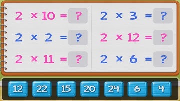 MATH MULTIPLICATION TABLES FOR KINDERGARTEN AND FIRST GRADE ANDROID MATH GAME - EP 2