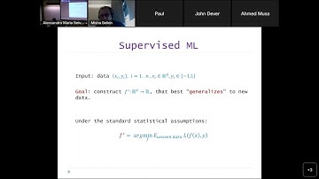 Data Science Week 2022:  Prof. Mikhail Belkin - From classical statistics to modern deep learning
