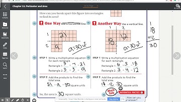 Third Grade - Go Math - 11.8 - Area of combined rectangles