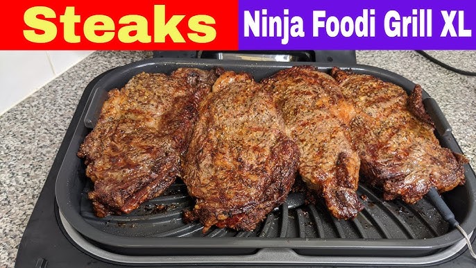 NINJA FOODI XL GRILL RIBEYE STEAKS!  Ninja Foodi Smart XL Grill recipes! 