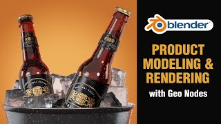 Making a Beer Bottle in Blender | Geometry Nodes | Full Process