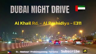 Dubai Hills 4K Night Drive 🚗🛻🚌🚚to Glittering Dubai 🇦🇪 Skyscrapers🌇. #tourism #dubai #travel