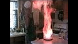 Chef Jeff - Cooking Saganaki (flaming greek cheese)