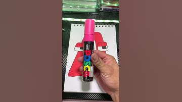 drawing with posca marker | Alphabet lore A#shorts