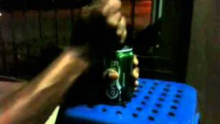 How to make beer can explode