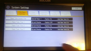 Turning Duplex On A Specific Tray - Ricoh