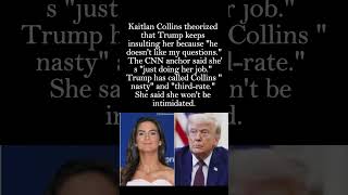 Kaitlan Collins: Trump Insults Me Because 'He Doesn't Like My Questions' 🎤😤 #shorts #cnn #trump