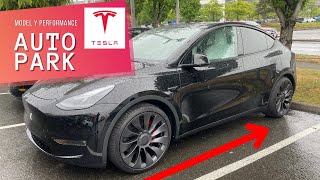 how to use tesla's autopark feature