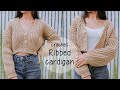 Easy crochet ribbed chunky cardigan tutorial  crochet cardigan  chenda diy