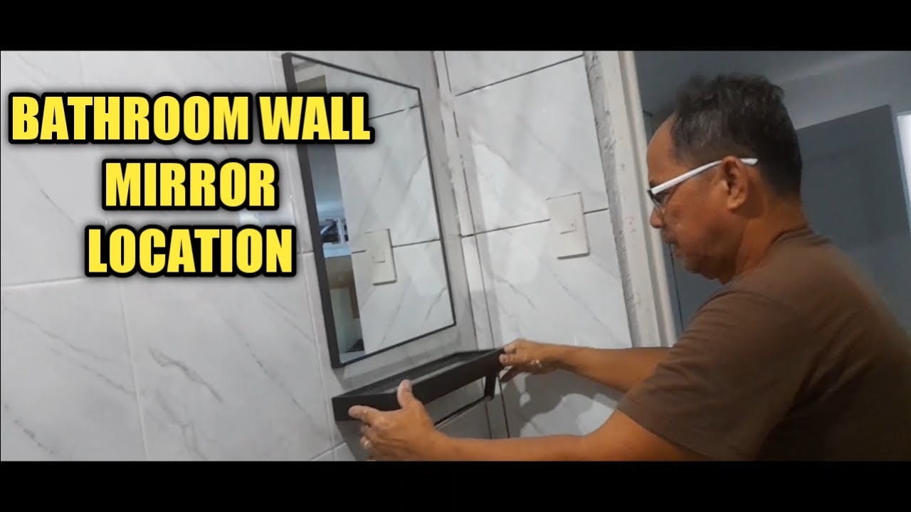 DIY in how to fix mirror & towel hanger in bathroom YouTube