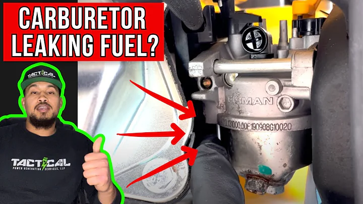 Carburetor Leaking Gasoline Fuel. #generator #wontstart #troubleshooting
