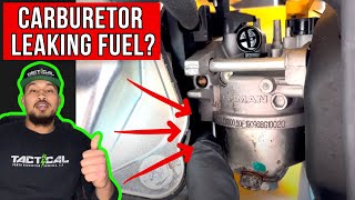 Carburetor Leaking Gasoline Fuel. #generator #wontstart #troubleshooting