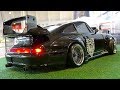 RC MODEL DRIFT CAR PORSCHE 911 TURBO COUPE FROM THE EIGHTIES IN ACTION!!