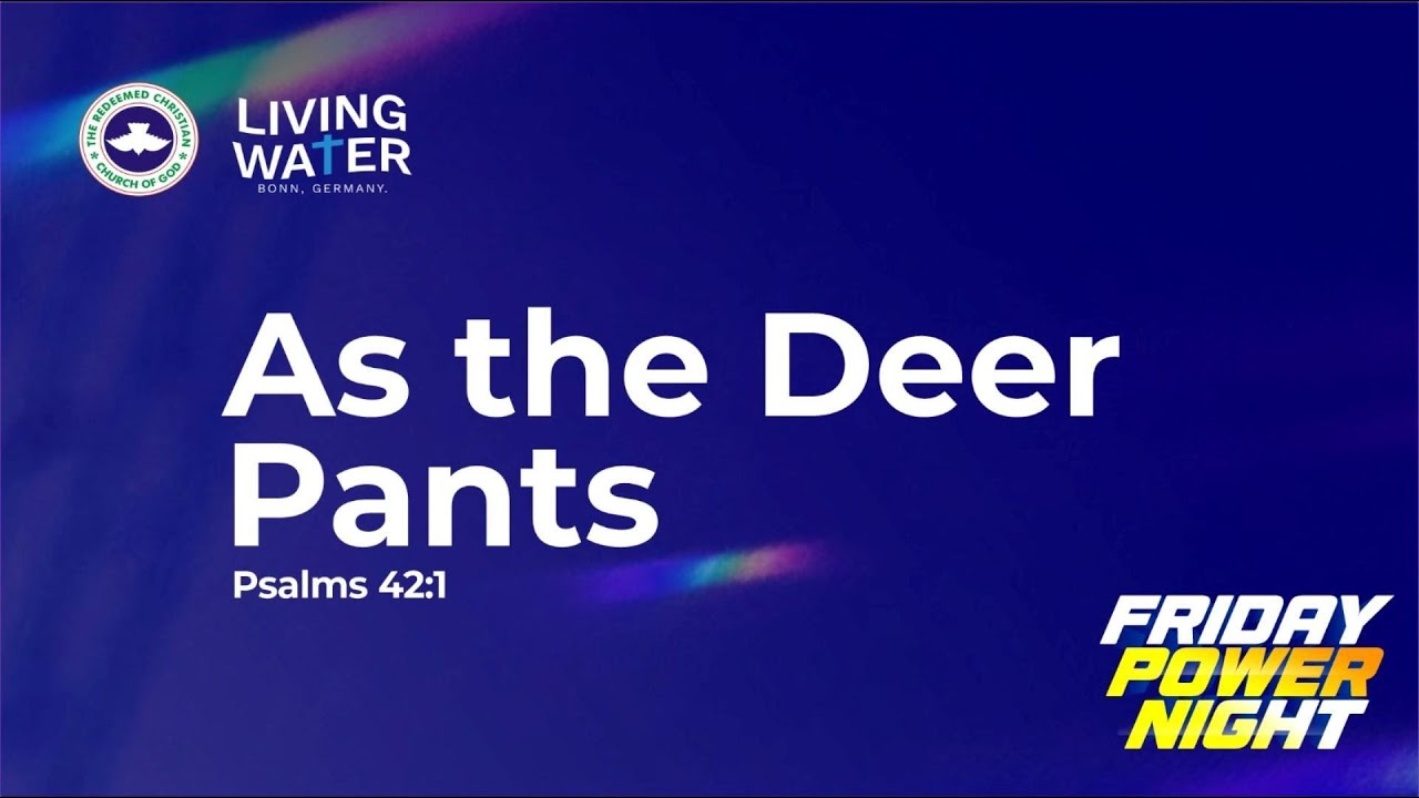 FRIDAY POWER NIGHT  30 10 2025_ AS THE DEER PANTS