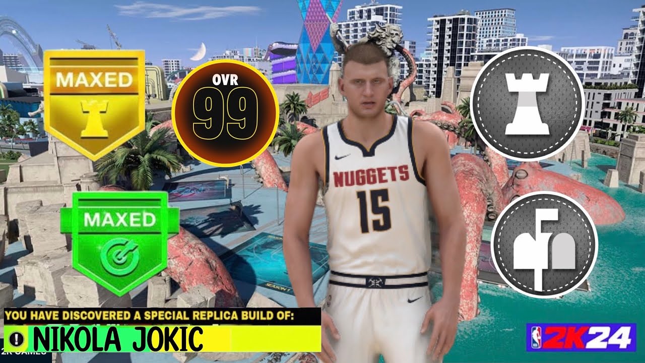 THE BEST POST SCORER NIKOLA JOKIC BUILD NBA 2K24 CRAZY PASSING AND the-best-post-scorer-nikola-jokic-build-nba-2k24-crazy-passing-and
