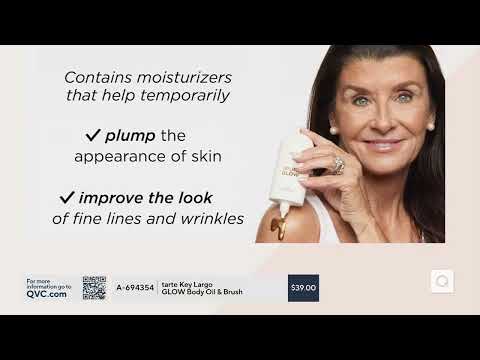 tarte Key Largo GLOW Body Oil & Brush on QVC