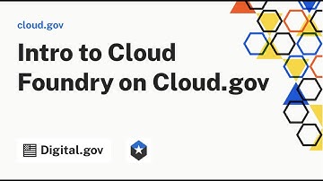Intro to Cloud Foundry on Cloud.gov