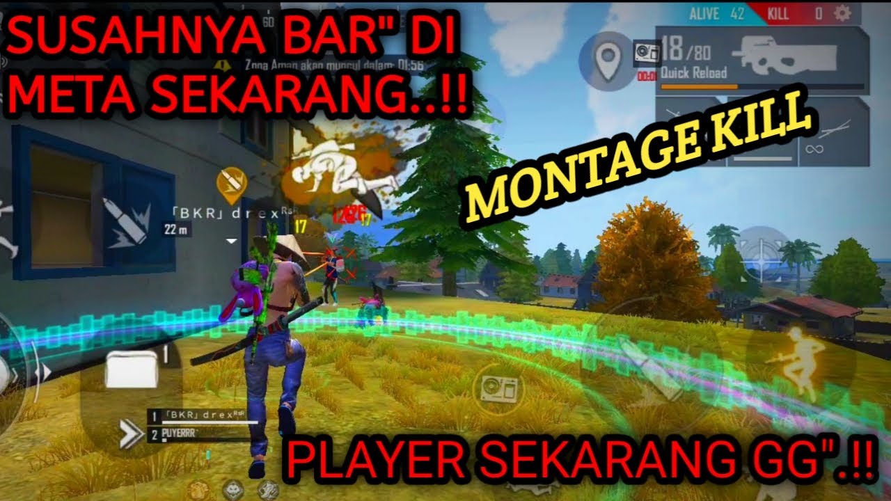 Montage Kill Free Fire Battleground Indonesia Youtube