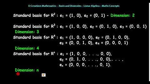 Dimension, Basis, D Creations Mathematics, Vector Space, Linear Algebra, Maths, Linear Independence