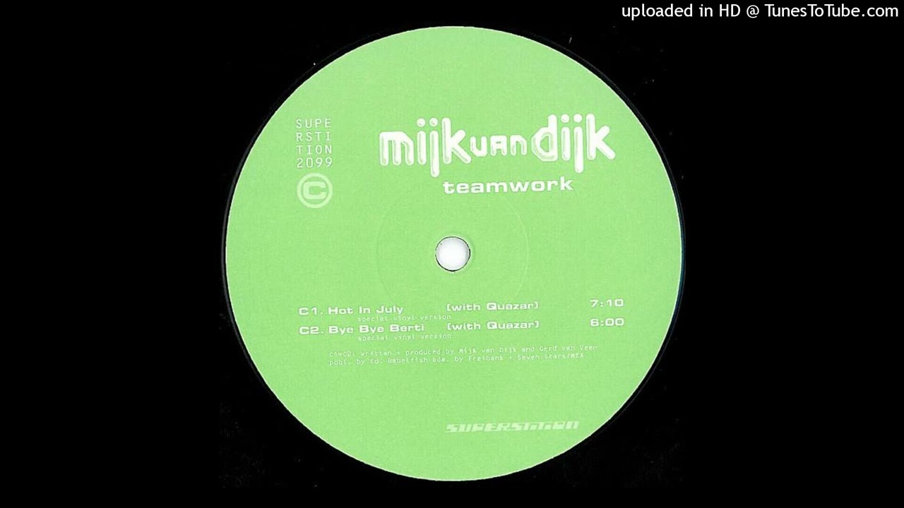 Sleduj Mijk Van Dijk & Quazar - Bye Bye Berti (Special Vinyl Version) na YouTube Sleduj Mijk Van Dijk & Quazar - Bye Bye Berti (Special Vinyl Version) na YouTube