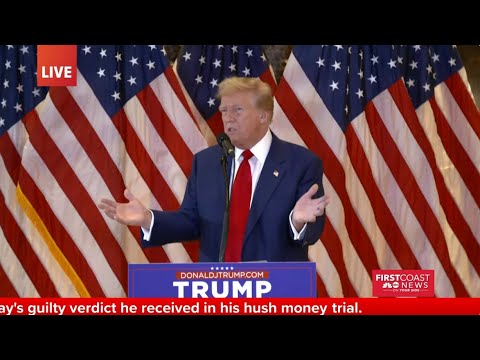 Trump delivers speech after guilty verdict