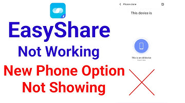 easyshare not working problem / easyshare new phone option not showing