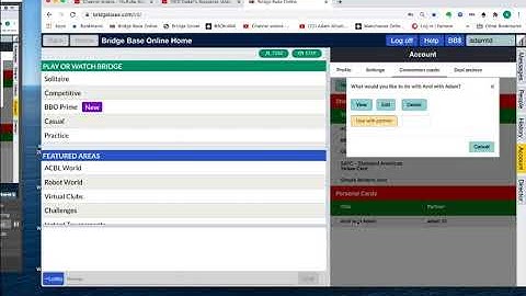 Creating Convention Cards on BBO