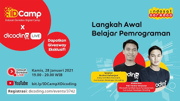IDCamp X Dicoding LIVE: Langkah Awal Belajar Pemrograman