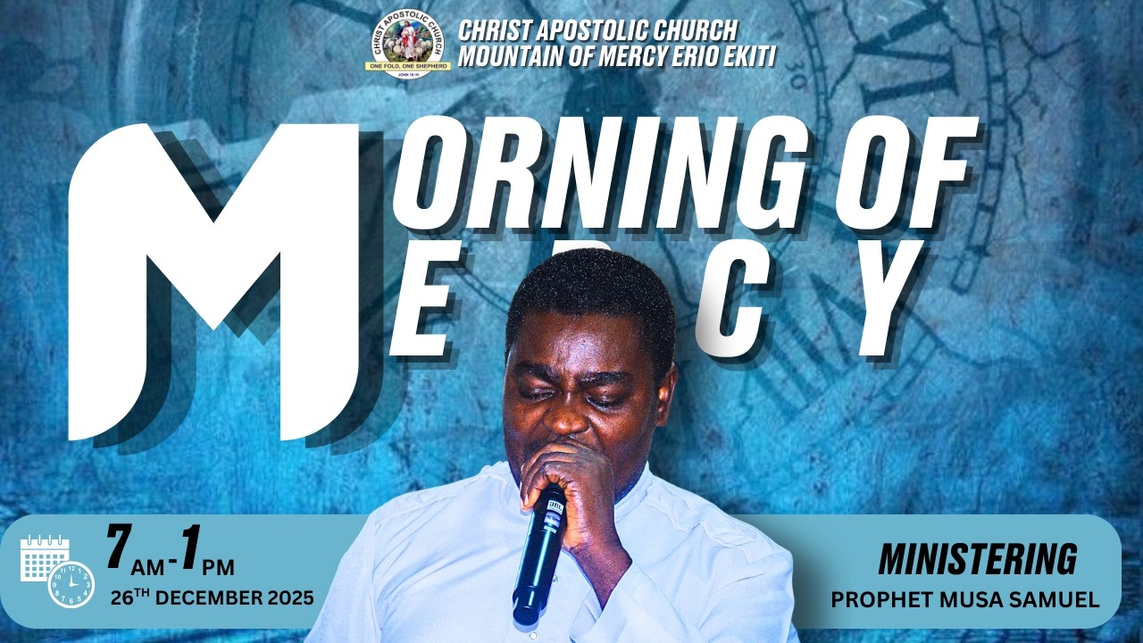 Morning of mercy (Owuro Aanu) || Prophet Musa Samuel|| Mountain Of Mercy Erio Ekiti