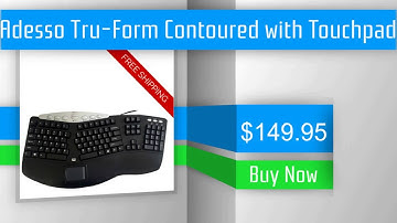 Adesso Tru-Form Contoured with Touchpad