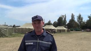 Лагерь для вынужденных переселенцв в Волновахе Донецкой области 1/3 Лагерь для вынужденных переселенцв в Волновахе Донецкой области 1/3