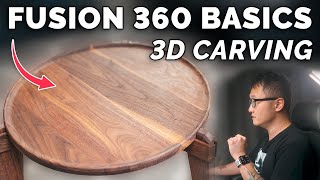 Fusion 360 CNC 3D Carving Tutorial for Beginners 2023 || HOW TO CAM Basics