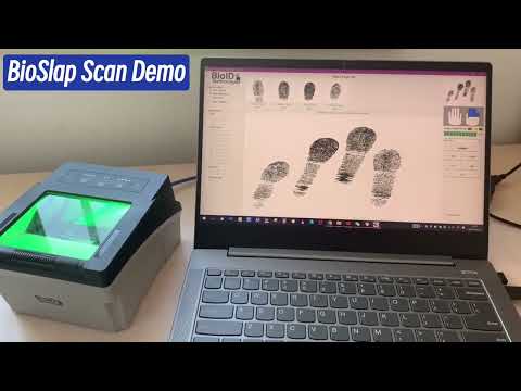 BioID Technologies' BioSlap Ten-print Scanner Scan Demo