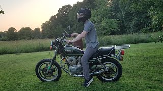 'Barn Find' Honda CM400T gets new tires and some cosmetic work + FIRST TEST DRIVE