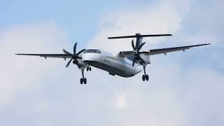 Air Canada De Havilland Canada Dash 8-402 C-Gyjz Landing Runway 24 Cyqb