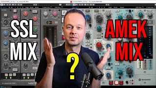 SSL 9000J vs Amek 9099 plugins; what