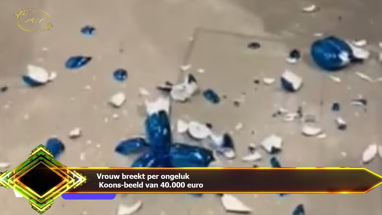 Vrouw breekt per ongeluk  Koons-beeld van 40.000 euro