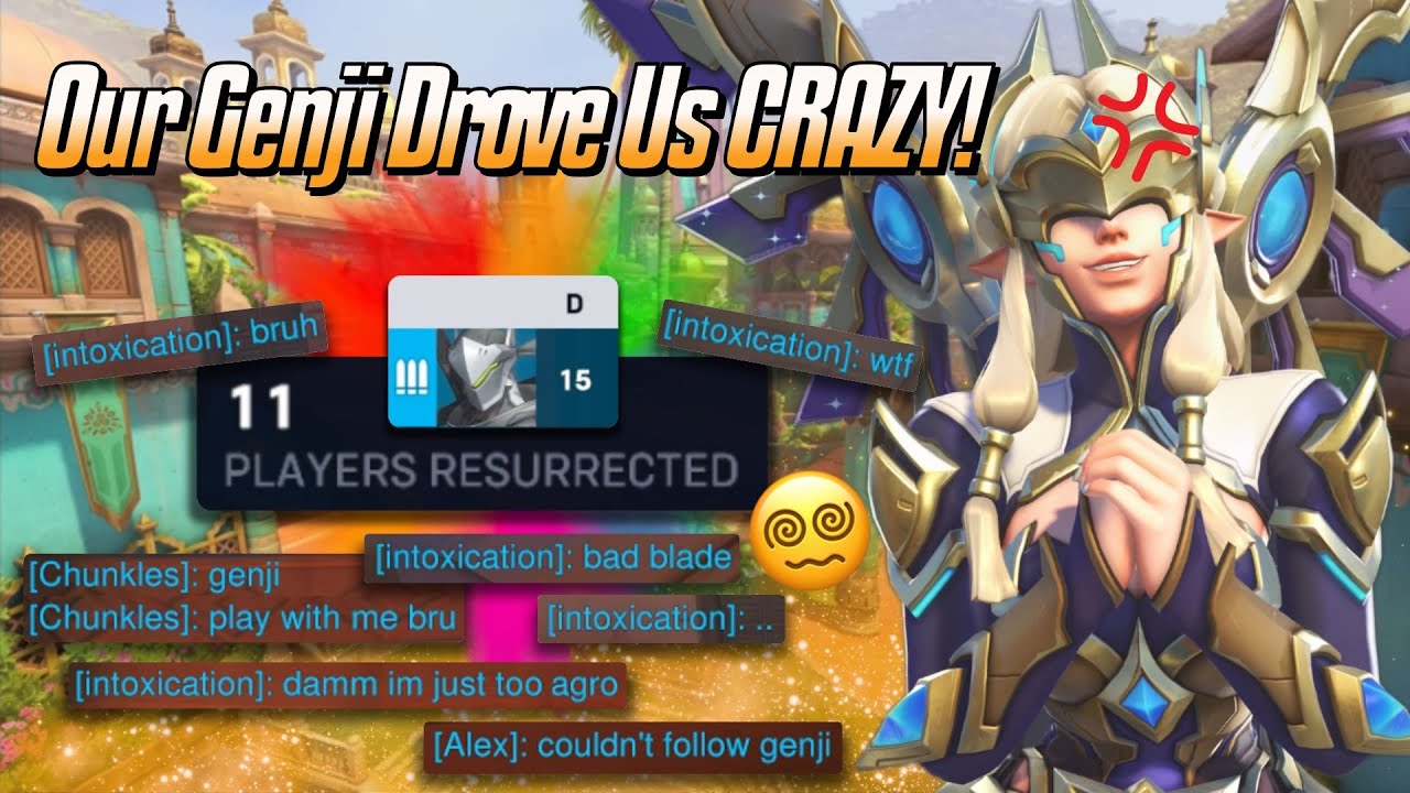 Our Genji Drove Us CRAZY! 😵 - Top 500 Mercy Gameplay & Commentary - Overwatch 2 (Season 17)