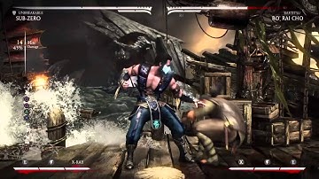 MKX: Sub-Zero (Unbreakable) 43%-44% 1 bar combos
