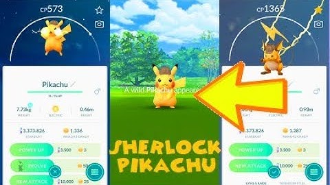 Pokemon Go - Detective Pikachu Catch & Detective Raichu Evolution