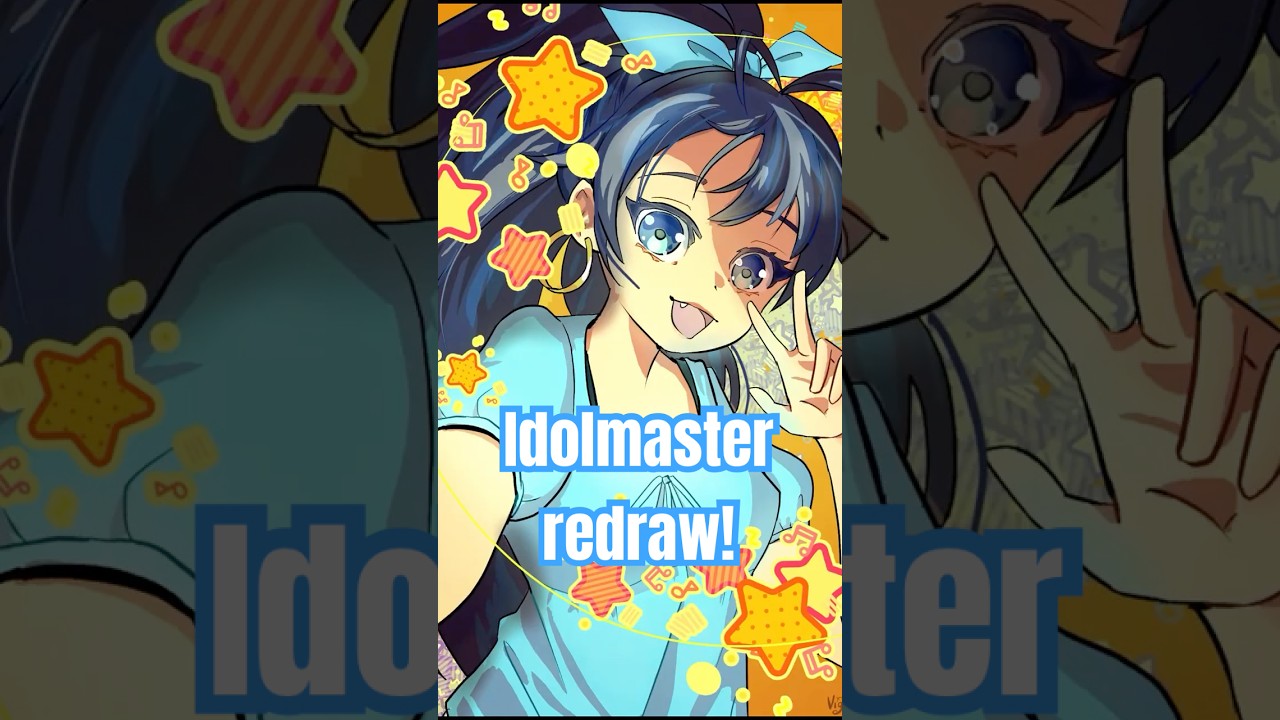 12 Days of Redrawcember - Redrawing Idolmaster Fanart #art #redraw #idolmaster