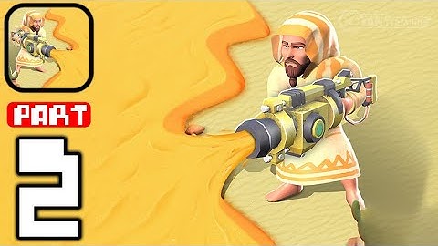 Dune and Dusted - Gameplay Walkthrough Part 2 Use a powerful sand suction device  (iOS,Android)