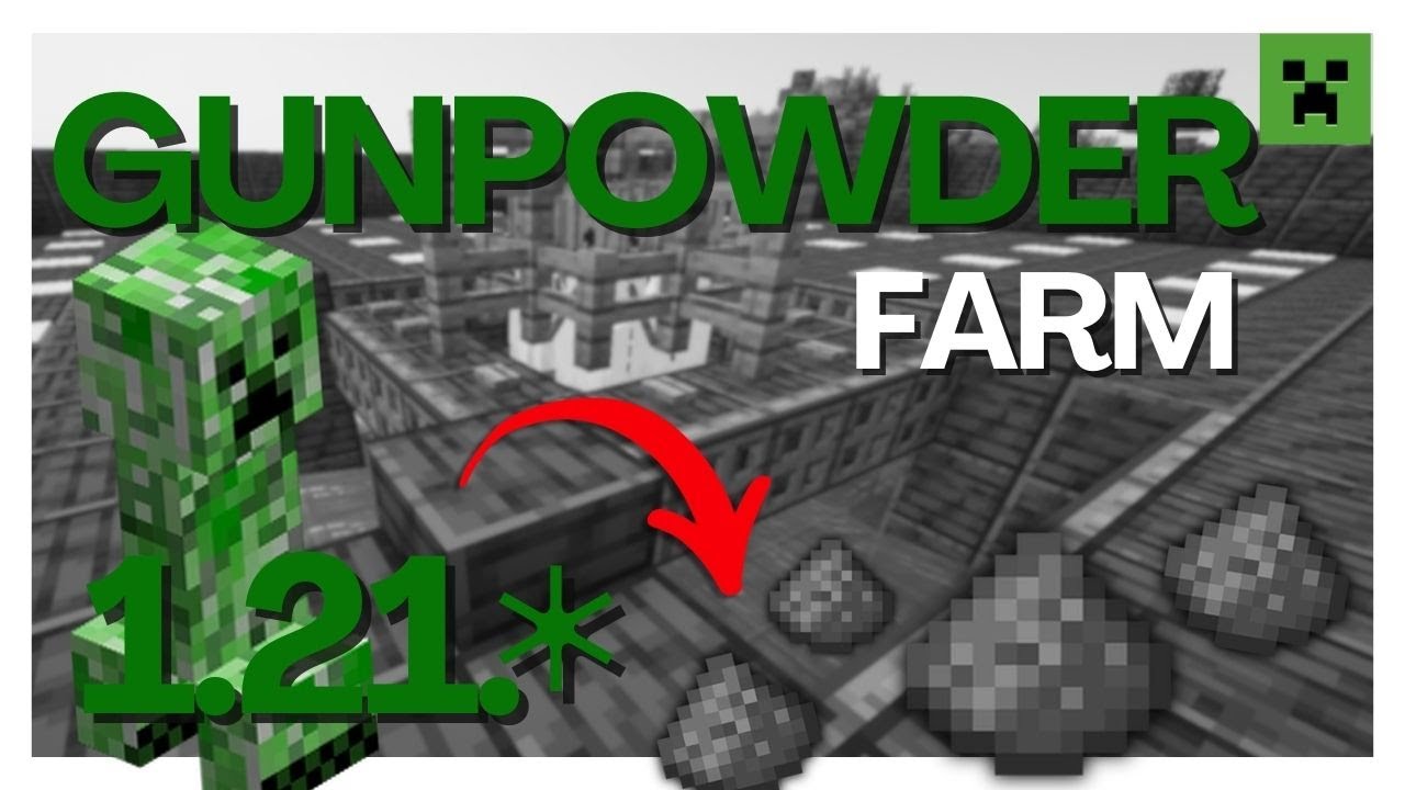 How to Make a Gunpowder Farm in Minecraft 1.21 .* 💥 | Easy Creeper Farm ...
