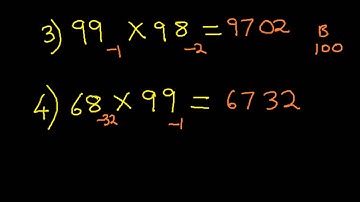Vedic Math & Mental arithmetic : Nikhilam Method - 2 Digit Multiplication