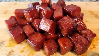 Smoked Bologna Burnt Ends on the Lone Star Grillz Pellet Smoker