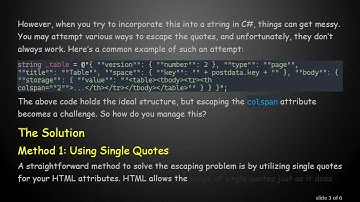 How to Effectively Escape Quotes Inside Double Quotes in HTML