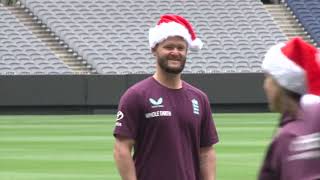 Santa hats bring cheer for England ahead of Boxing Day Test | Cricket