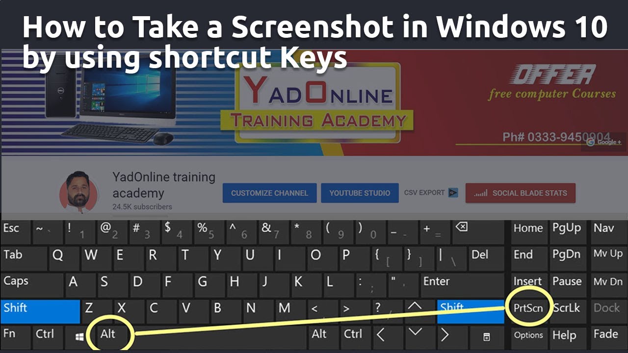 what is the shortcut of taking screenshot on laptop