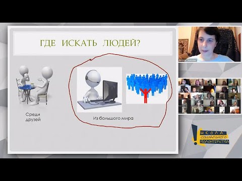 Тренинг «Привлечение волонтеров». Школа координаторов 2021