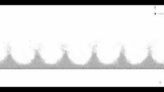 Standing wave of particles